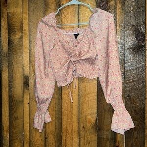 Long sleeve crop top